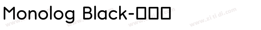 Monolog Black字体转换